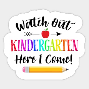 First Day of Kindergarten, Back to School, Preschool, First Grade Sticker